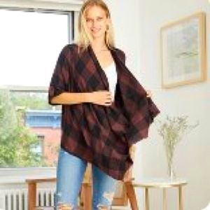 Flannel swing coat